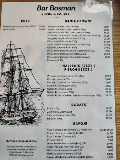 Menu — Bar Bosman